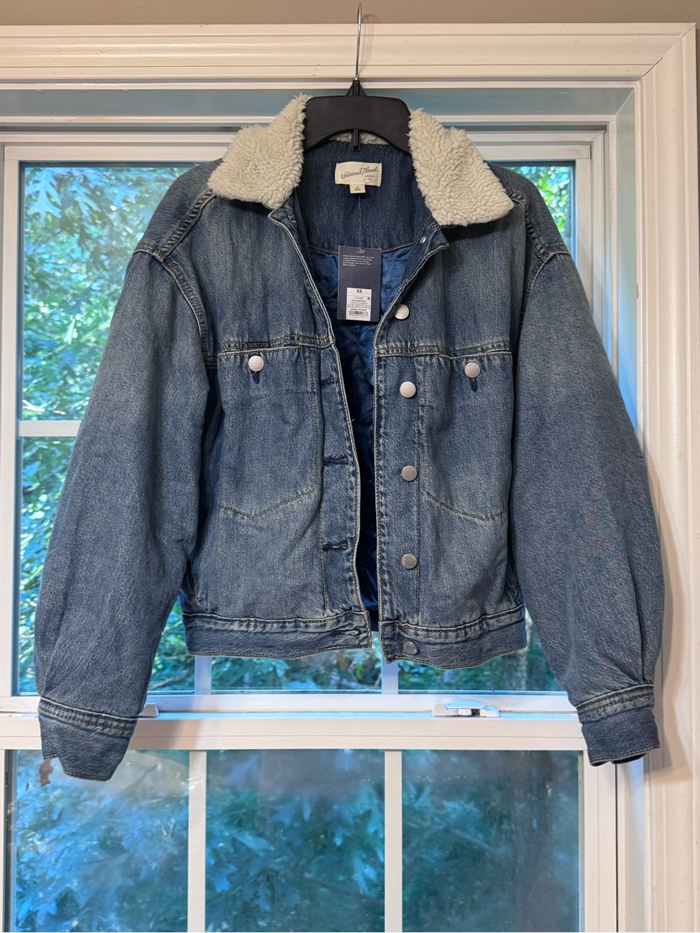 Universal Thread Womens Sz XS Denim Jacket Lined Country Cowgirl Core-0214